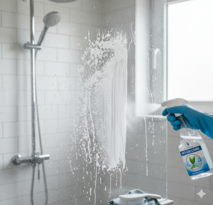 Calcaire paroi de douche